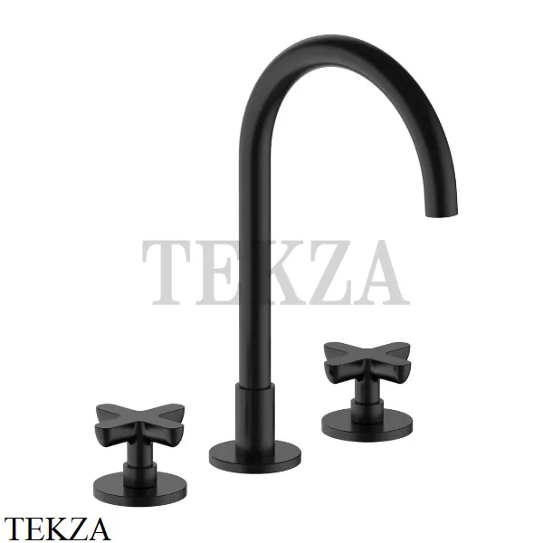 Fantini Icona Classic Смеситель для раковины, без гарнитура 5313R007W, Черный матовый