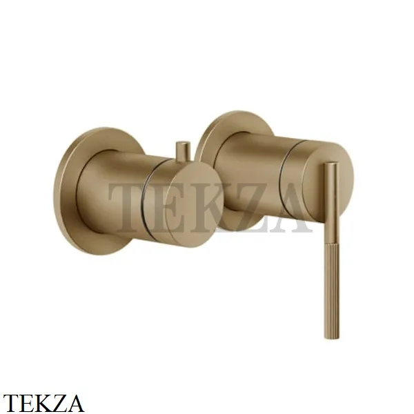 Gessi INGRANAGGIO Смеситель для душа, 2 потока, внешняя часть 63580-726, Warm Bronze Br.