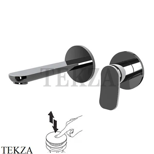 FIMA Carlo Frattini FLO Смеситель для раковины, внешняя часть, F3821WX8CN, Black chrome