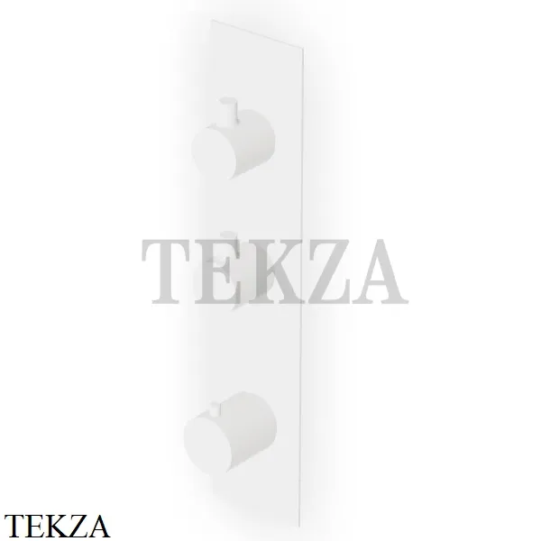 Zucchetti Pan Термостат для душа, 2 выхода, внешняя часть ZT28660.W1, белый goffrato