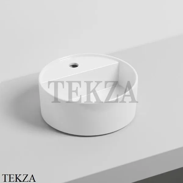 Cielo Theo Mini Round Раковина накладная с 1 отв. и без отв., без перелива LPLATFG Bia, белый глянец