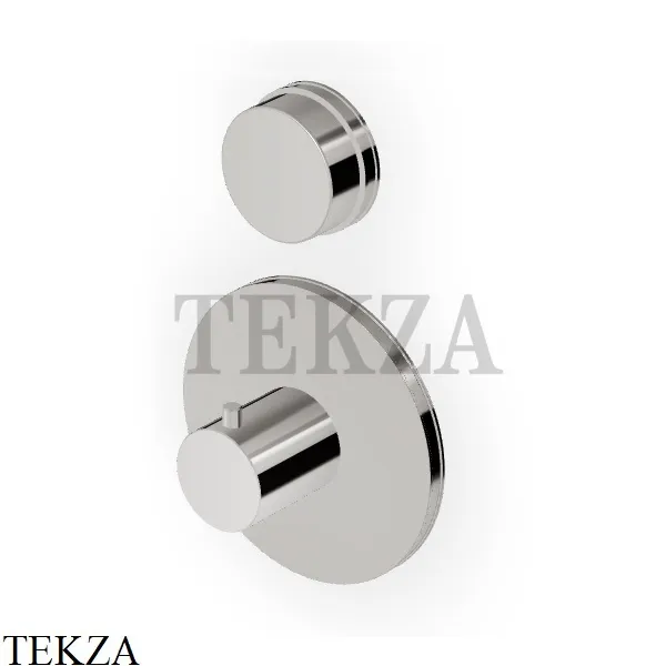 Zucchetti Savoir Термостат для душа, 1 поток, внешняя часть ZSV659.C8C8, Nickel глянец