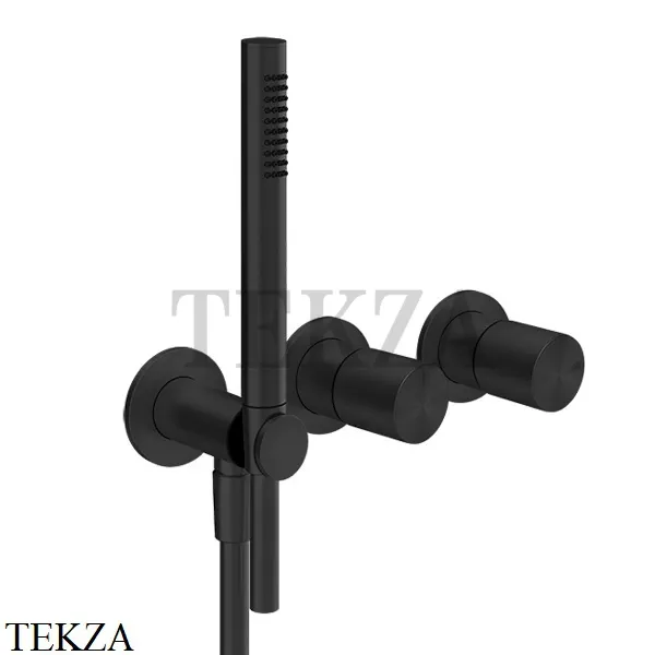 Gessi Habito UNITO Смеситель для душа с гарнитуром, внешняя часть 70038-299, Black XL