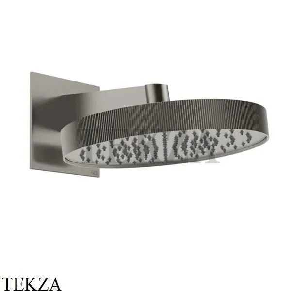 Gessi Inverso RIGATO Верхняя душевая лейка с кронштейном 63549-149, Finox Br. Nickel