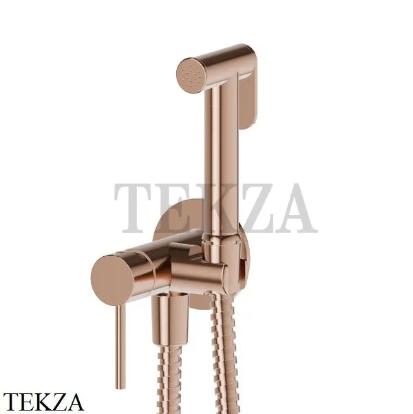 Newform Гигиенический душ с держателем и смесителем, 886E.58.061, PVD Copper bronze