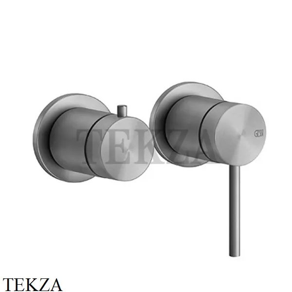 Gessi 316 SHOWER Смеситель для душа с переключателем, внешняя часть 54077-239, Steel Brushed