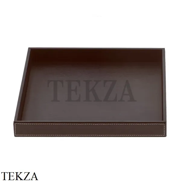 Decor Walther BROWNIE TAB Q Бокс для ванных принадлежностей 0932490, коричневый, эко-кожа