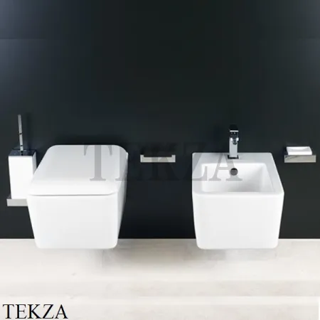 Gessi RETTANGOLO Унитаз подвесной, сиденье с микролифтом 37573#518, белый глянец
