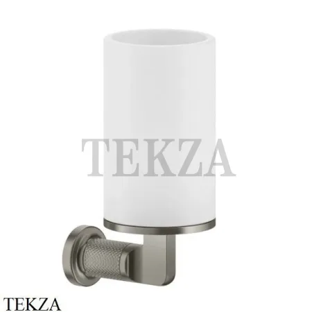 Gessi INCISO accessories Стакан настенный для зубных щеток, белый 58507-149, Finox Brushed Nickel