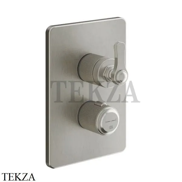 Gessi VENTI20 Термостат для душа, 3 потока, внешняя часть 65137-149, Finox Brushed Nickel