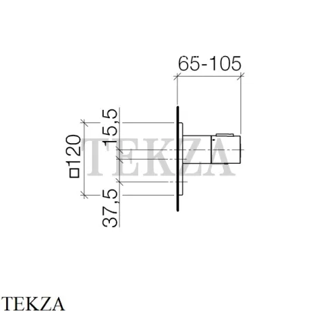 Dornbracht LULU Термостат для душа 1/2, 1 поток 36501710-00 х1, внешняя часть