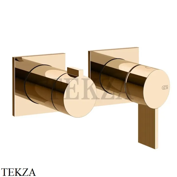 Gessi Inverso RIGATO Смеситель для душа, 2 потока, внешняя часть 73538-735, Warm Bronze