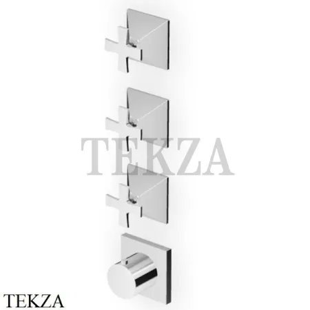 Zucchetti Bellagio Термостат для душа, 3 выхода, внешняя часть ZB1803, хром глянец