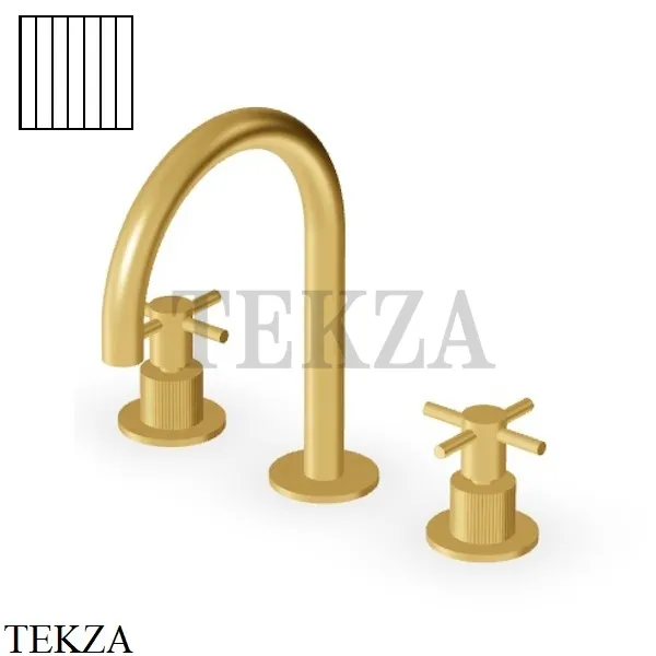 Zucchetti Helm Vertical Смеситель для раковины, без донного клапана ZHM515.XP41G2, brushed gold PVD