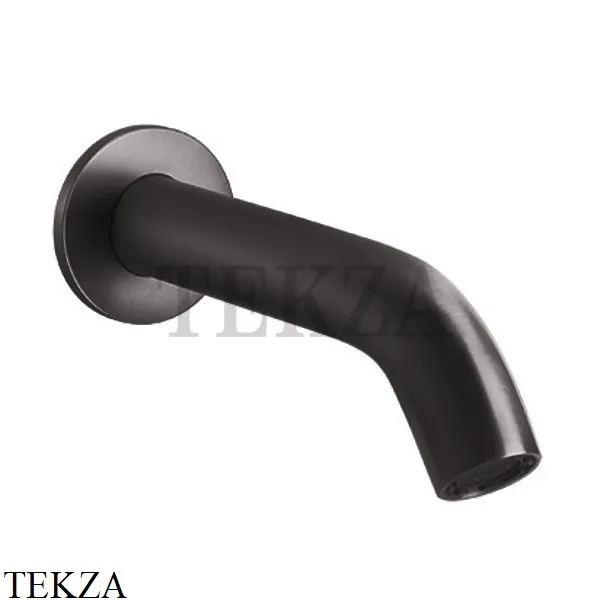 Gessi 316 BATH Излив для ванны настенный 54008-707, Black Metal Brushed
