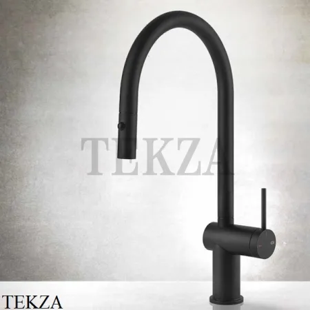 Gessi KITCHEN Inedito Смеситель для кухни с выдвижной лейкой 60413-299, Matte Black