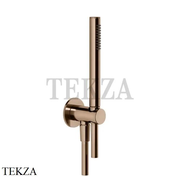 Gessi ANELLO Душевой комплект, стержневая лейка 63329-030, Copper глянец