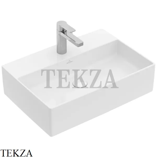 Villeroy & Boch Memento 2.0 Раковина накладная 50, на 1 или 3 отверстия, без перелива 4A075101, белый глянец