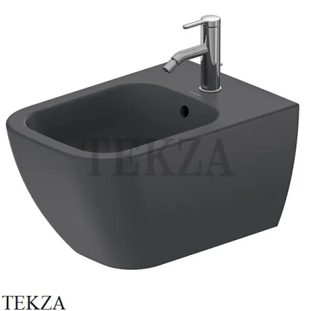Duravit Happy D.2 Биде подвесное, 1 отверстие под смеситель 2258151300, цвет антрацит