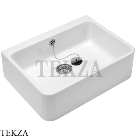Villeroy & Boch O.NOVO Хозяйственная мойка с переливом 63220001, белый глянец