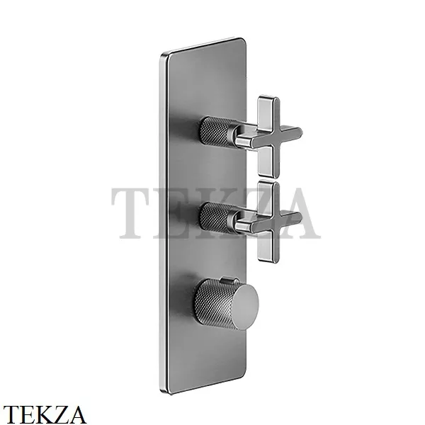 Gessi INCISO WELLNESS Термостат 2 выхода, внешняя часть 58224-706, Black Metal