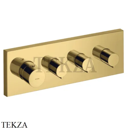 Axor ShowerCollection Модуль термостата, 3 потока, внешняя часть 10751990, золото глянец