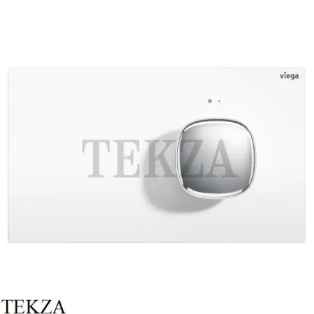 Viega Prevista Visign for More 202 Панель смыва электронная с подсветкой 773465, белый/металл хромированный