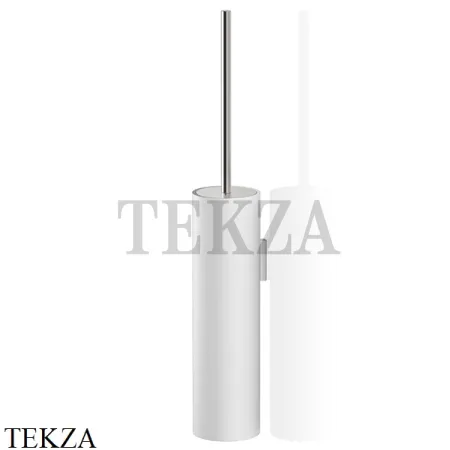 Decor Walther Stone White WBG Туалетный ершик настенный 0970955, белый матовый-stainless steel