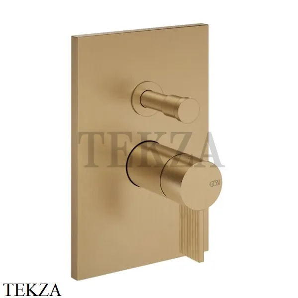 Gessi Inverso RIGATO Смеситель для душа, 2 потока, внешняя часть 73579-726, Warm Bronze Br.