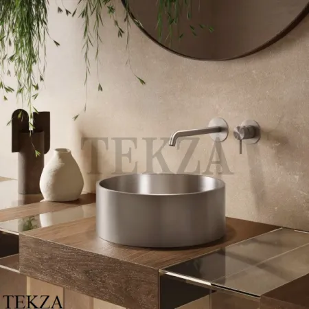 Newform SOLO STEEL Раковина накладная круглая 72301X.50.050, нержавеющая сталь