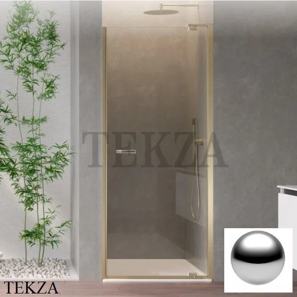Duka natura 4000 Дверь в нишу распашная 70 крепеж справа, A-DTNR700SHLA10, серебро глянец