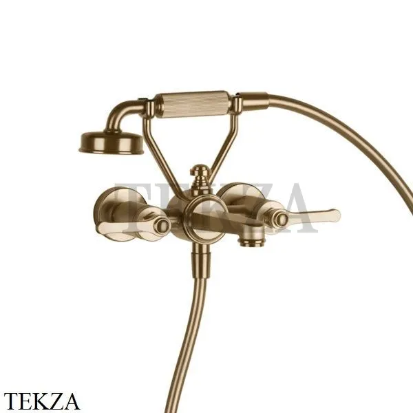 Gessi VENTI20 Смеситель ванна-душ с гарнитуром 65113-726, Warm Bronze Br.