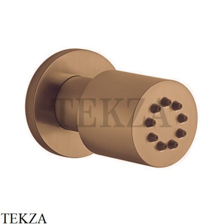 Gessi INCISO SHOWER Боковая форсунка поворотная 13375#726, Warm Bronze Br.