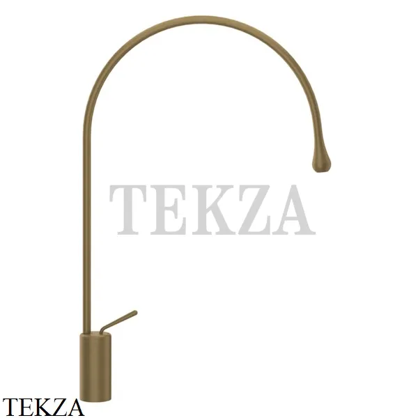 Gessi Goccia Смеситель для раковины высокий, без сливного гарнитура 33606-713, Antique Brass