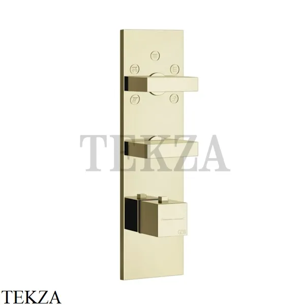 Gessi Rettangolo Wellness Термостат на 5 выходов, внешняя часть 43032-710, Brass PVD