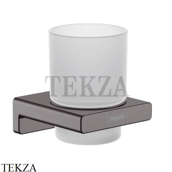 Hansgrohe AddStoris Стакан для зубных щеток настенный 41749340, черный хром brushed