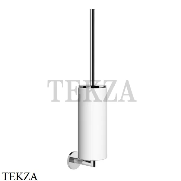 Gessi ANELLO Туалетный ершик настенный, композит белый 63719-031, хром глянец