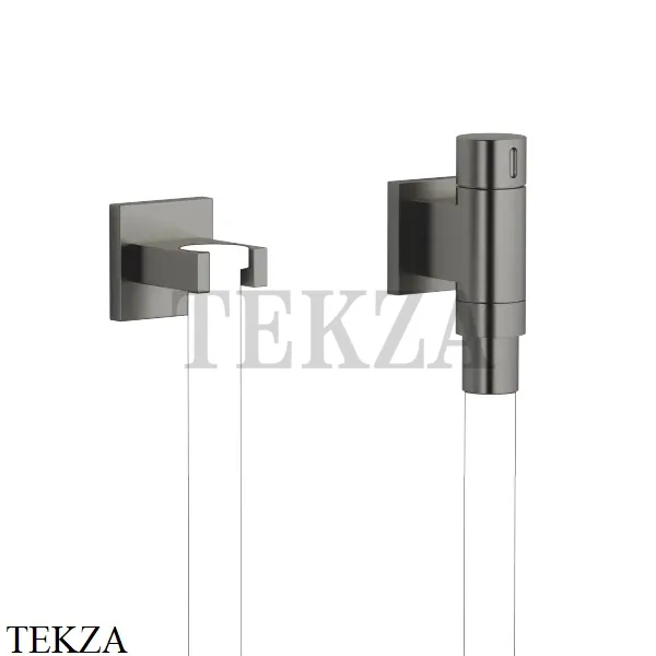 Dornbracht WATER TUBE Kneipp-настенное присоединительное колено с держателем 27821979-99, Dark Platinum matt