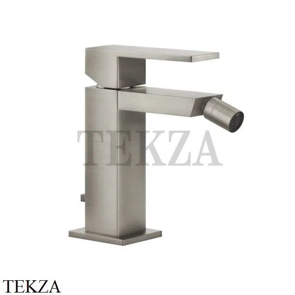 Gessi Rettangolo Смеситель для биде, с донным клапаном 20007-149, Finox Brushed Nickel