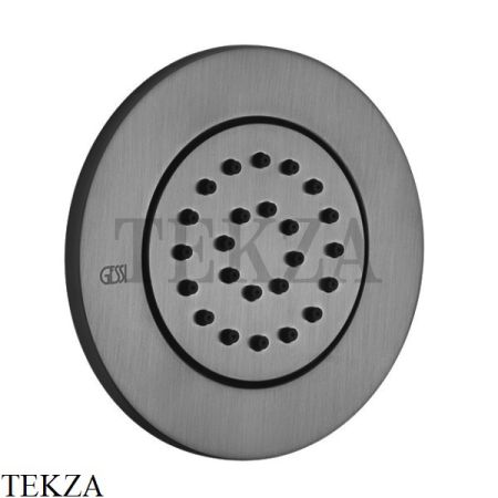 Gessi INCISO SHOWER Боковая форсунка поворотная, внешняя часть 32982-707, Black Metal Brushed