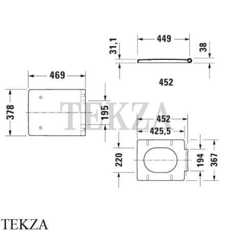 Duravit Vero Air Сиденье для унитаза с крышкой 0022090000 SoftClose белый глянец