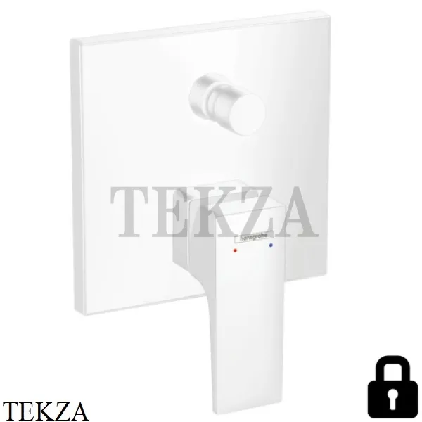 Hansgrohe Metropol Смеситель для душа со защитной комбинацией, внешняя часть 32546700, белый матовый