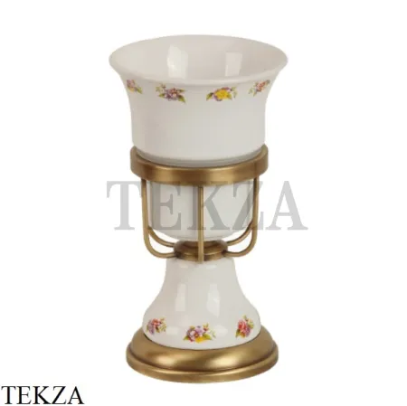 Migliore Provance Стакан настольный, керамика с декором 17644, хром глянец