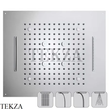 Bossini Dream/4 LED Потолочный душ, с четырьмя функциями, с подсветкой H38918.030, хром глянец
