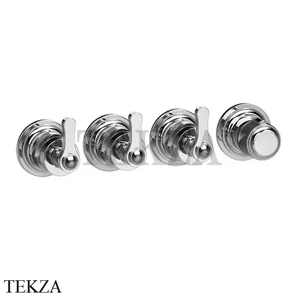 Gessi VENTI20 Термостат для душа, 3 потока, внешняя часть 65336-031, хром глянец