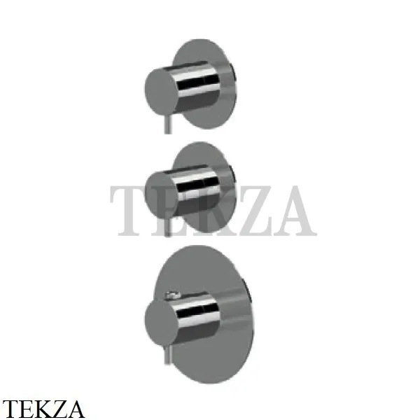 Newform XT Термостат для душа на 2 потока, внешняя часть, 67609E.58.063, PVD Gun metal