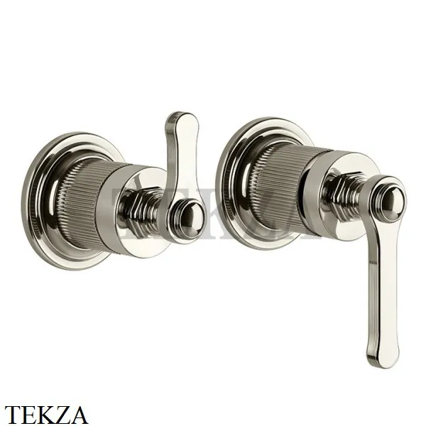 Gessi VENTI20 Смеситель для душа, 2 потока, вешняя часть 65038-149, Finox Brushed Nickel