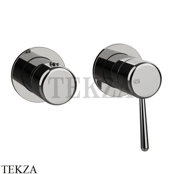 Gessi Goccia Смеситель для душа, 2 потока, внешняя часть 33077-124, Black Metal GHRC