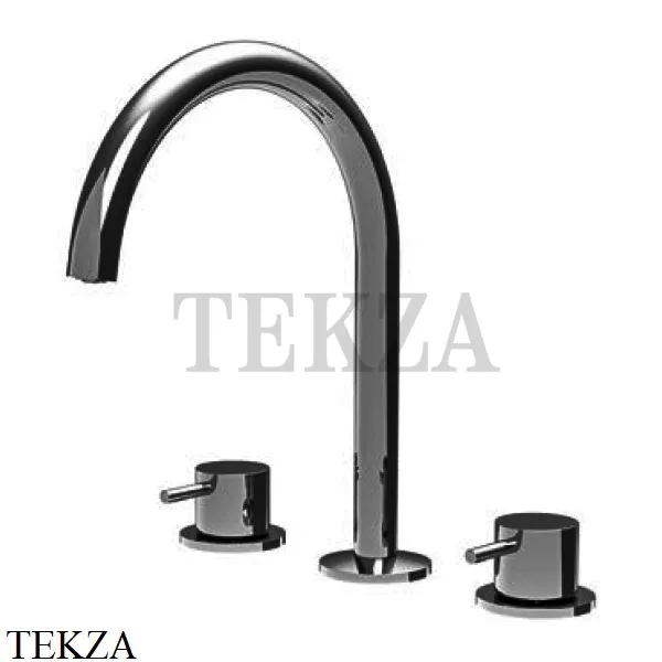 FIMA Carlo Frattini Spillo UP Смеситель для раковины, с донным клапаном F3161CS, Brushed black chrome
