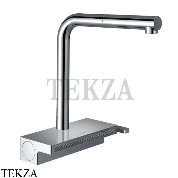 Hansgrohe Aquno Select M81 Смеситель для кухни с выдвижной лейкой 2jet 73836000, хром глянец